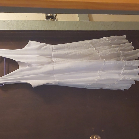 White Ruffle Dress - Picture 6 of 6